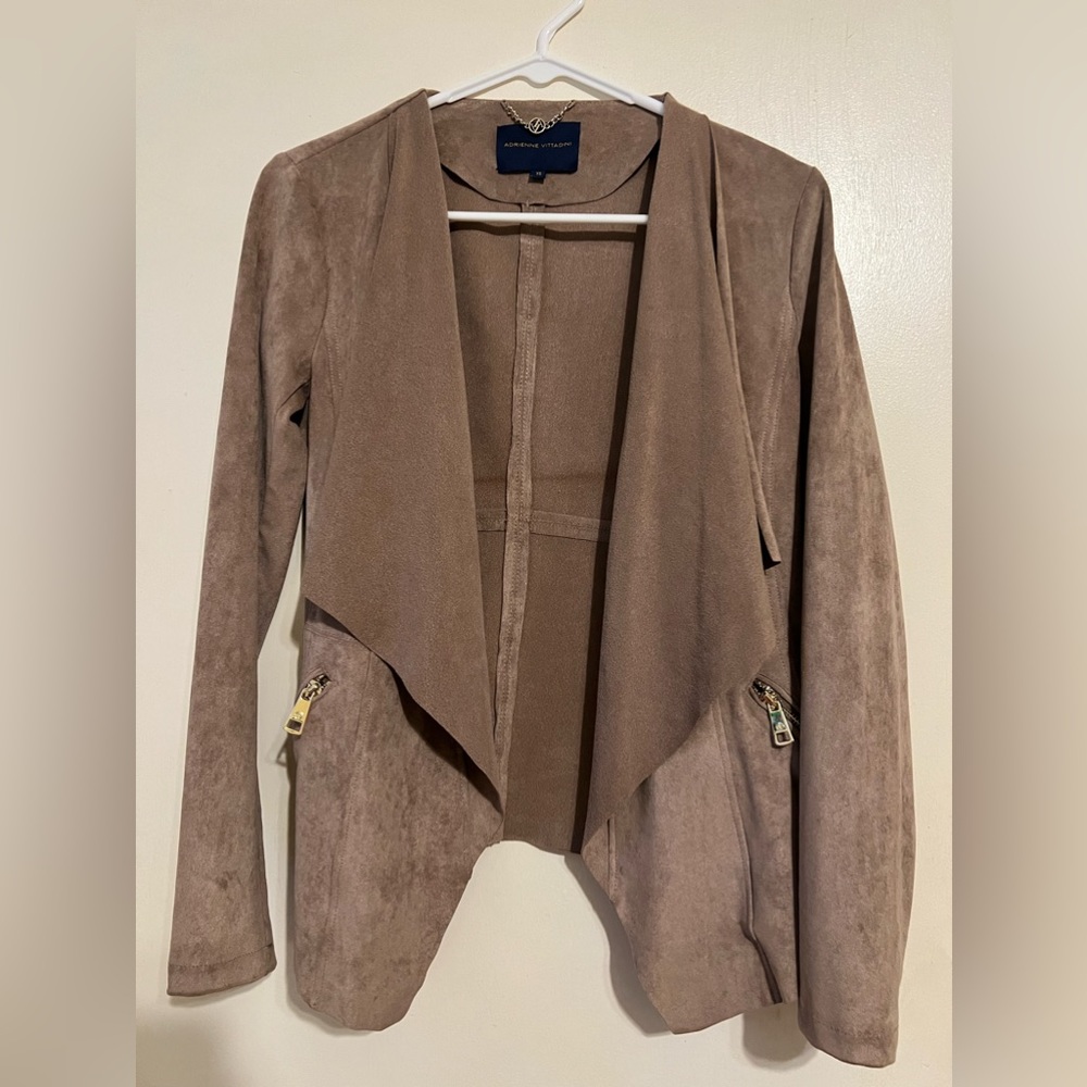 XS Suede Adrienne Vittadini Jacket